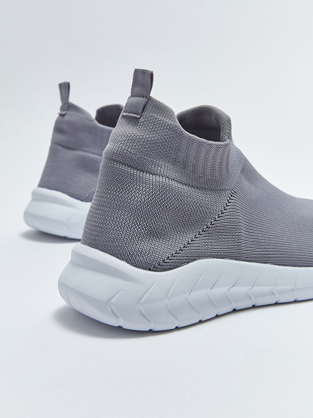 Gri Bilekli Çorap Model Kadın Spor Ayakkabı-3