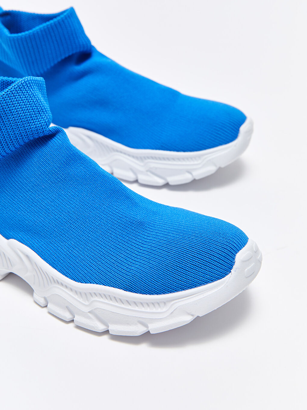 Mavi Bilek Boy Çorap Model Erkek Çocuk Aktif Spor Ayakkabı-2