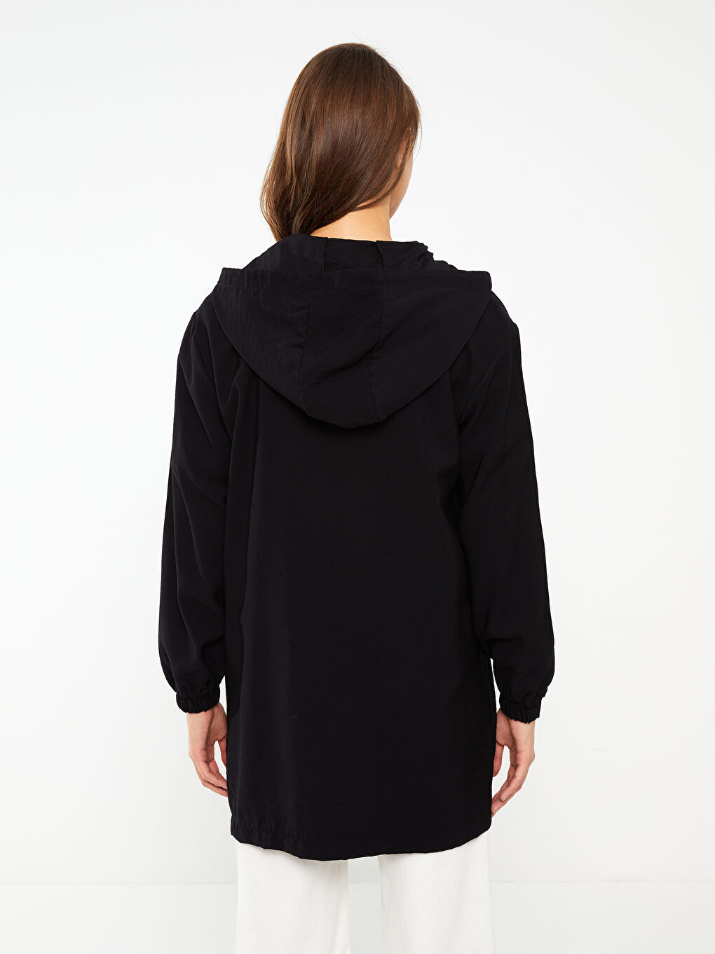 كارديجان مستقيم بكم طويل بكابوش للسيدات-4