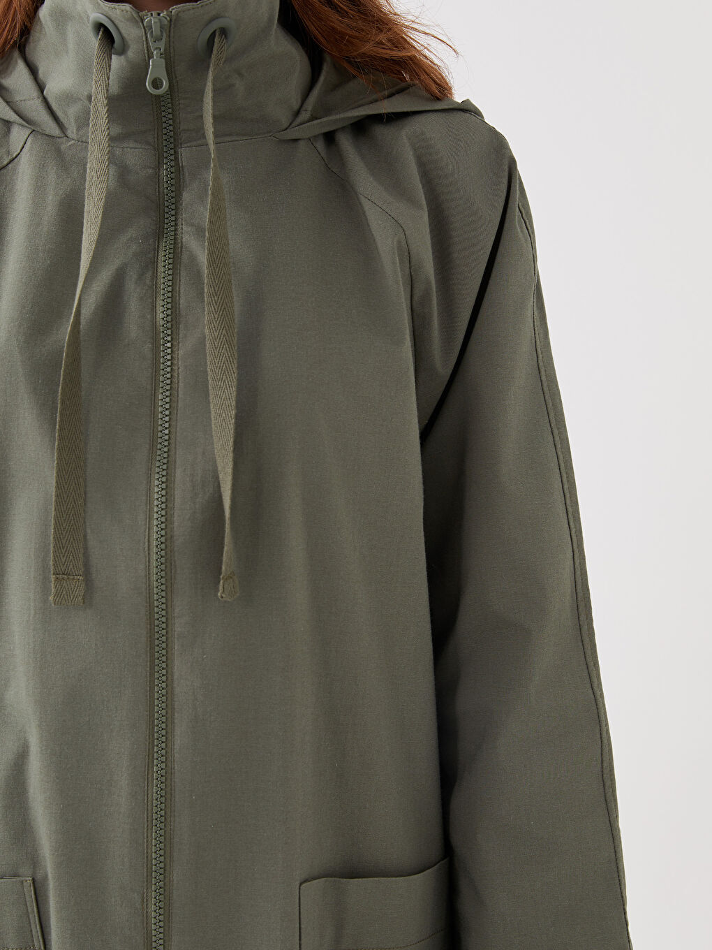 سترة طويلة كم طويل بكابوش للسيدات-3