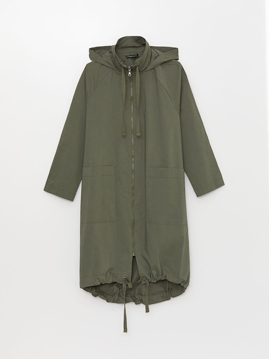 سترة طويلة كم طويل بكابوش للسيدات-5