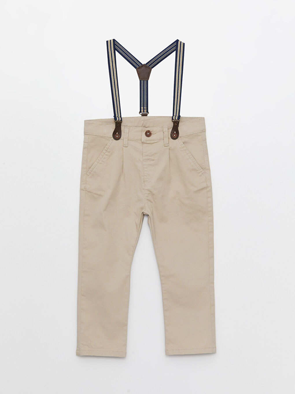 Pantalon Bébé Garçon Basique et Bretelles 2 Pièces