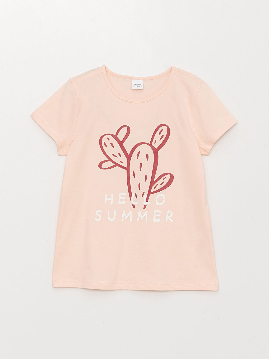 Pembe Bisiklet Yaka Baskılı Kısa Kollu Kız Çocuk Şortlu Pijama Takımı-1