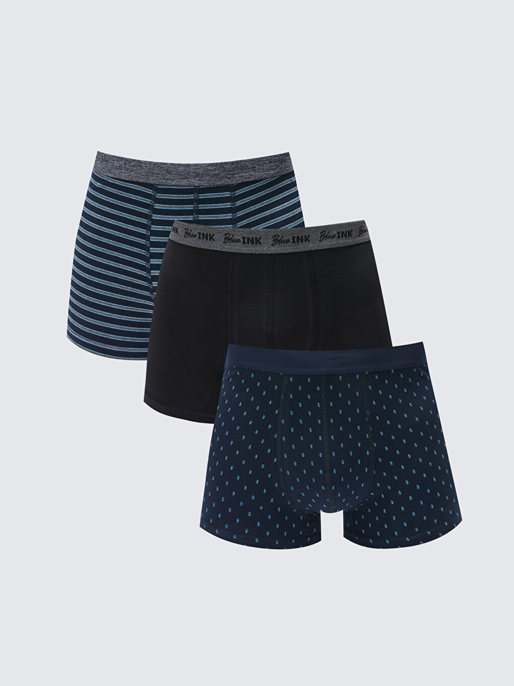 Standard Fit Cotton Flexible Men's Boxer 3-Piece -S3AP39Z8-M0T