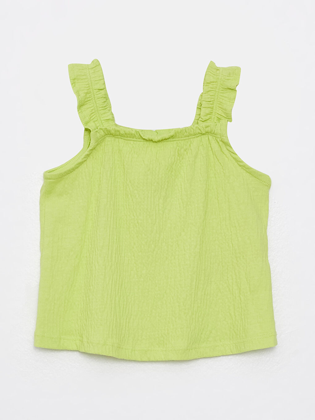 طقم بلوزة و شورت بناتي بيبي سادة بياقة مربعة-1