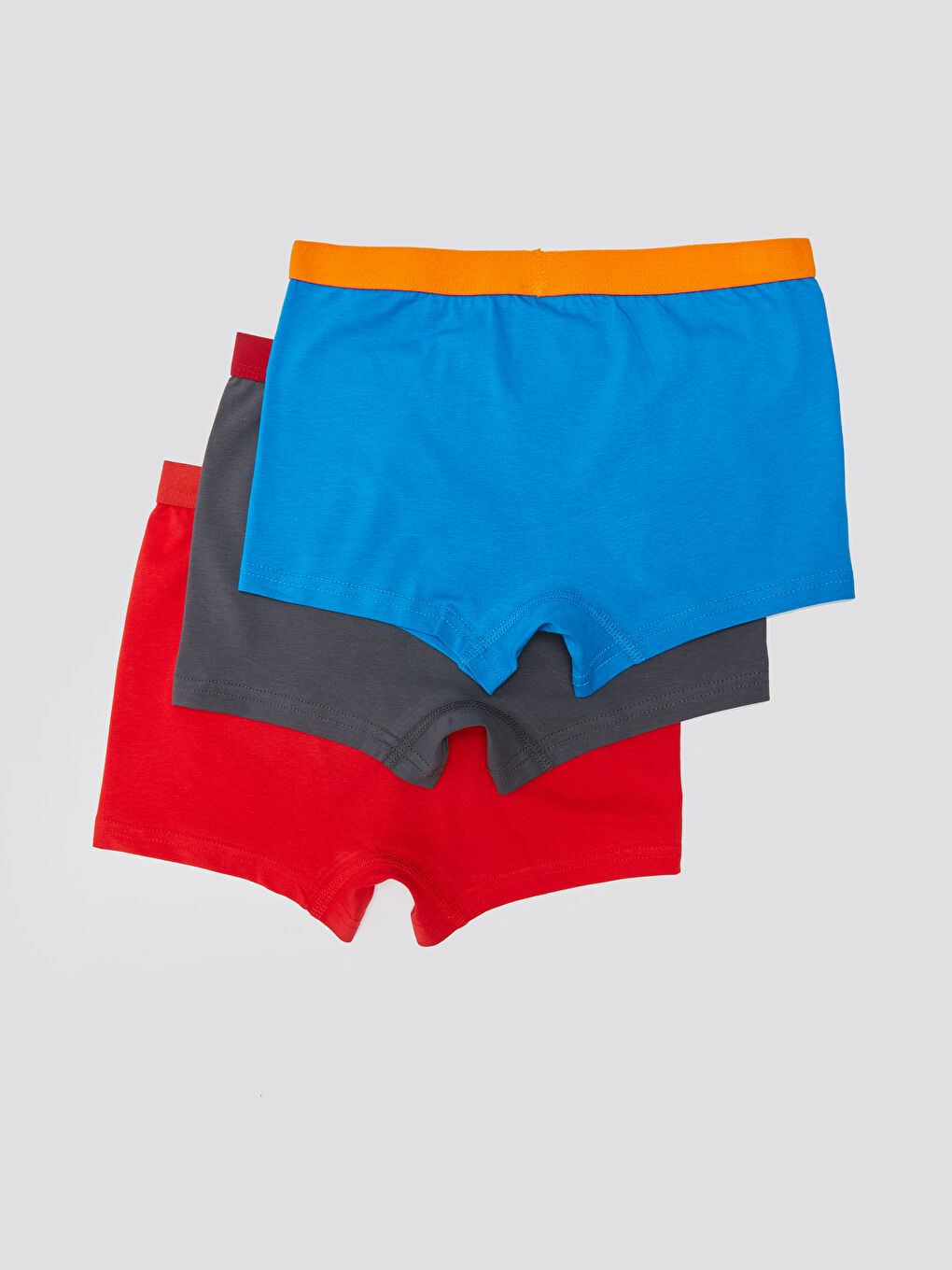 Karışık Basic Pamuklu Erkek Çocuk Boxer 3'lü-1