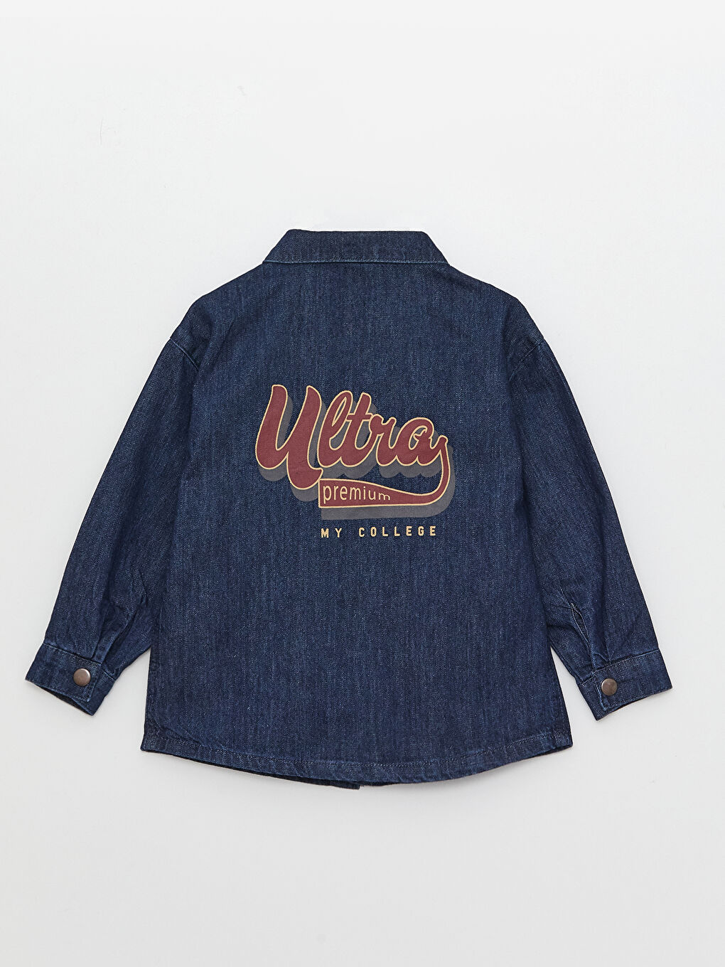 Long Sleeve Printed Baby Boy Jean Shirt-5