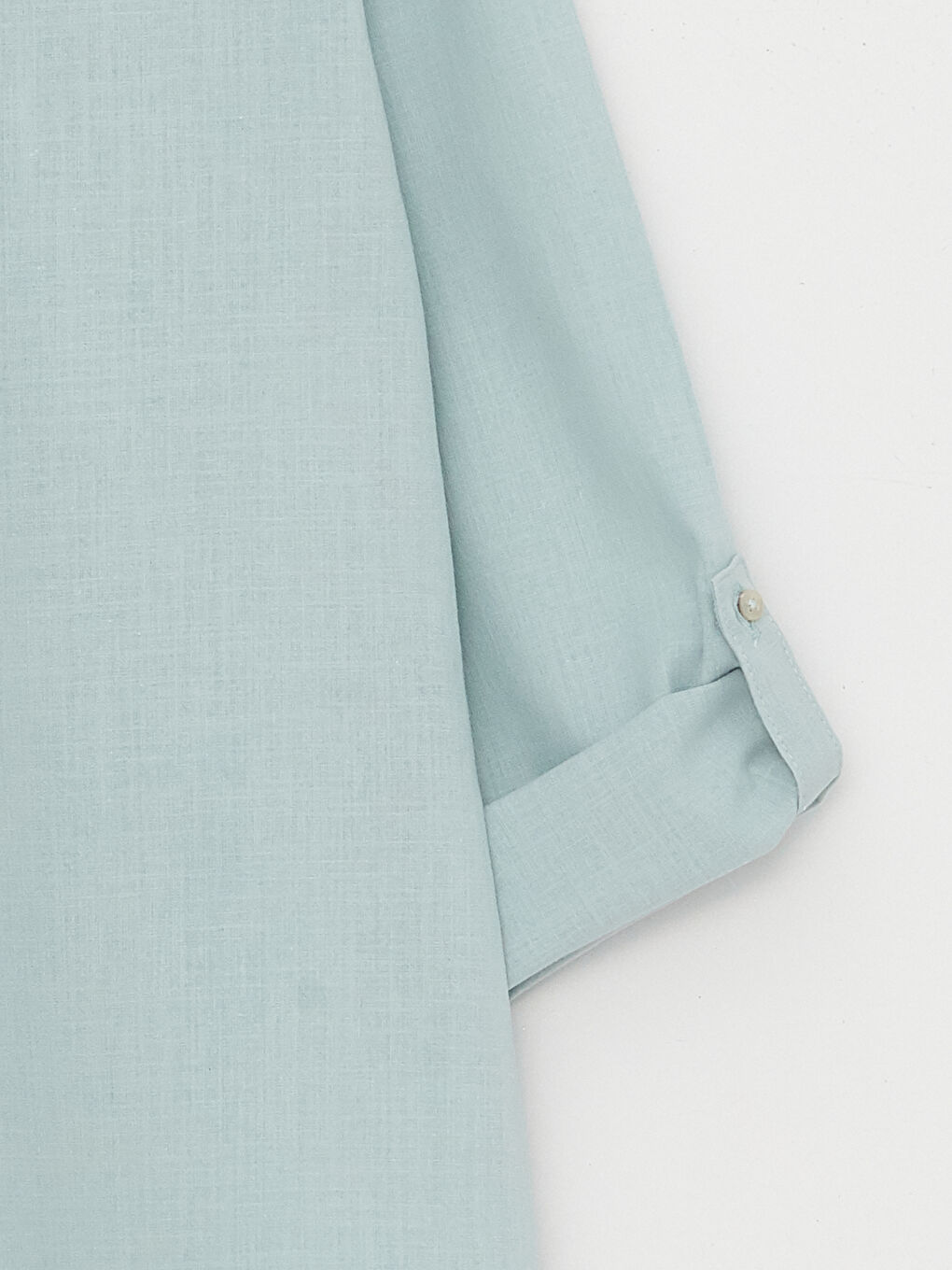 Mavi Kaçık Yaka Düz Uzun Kollu Kadın Bluz-7