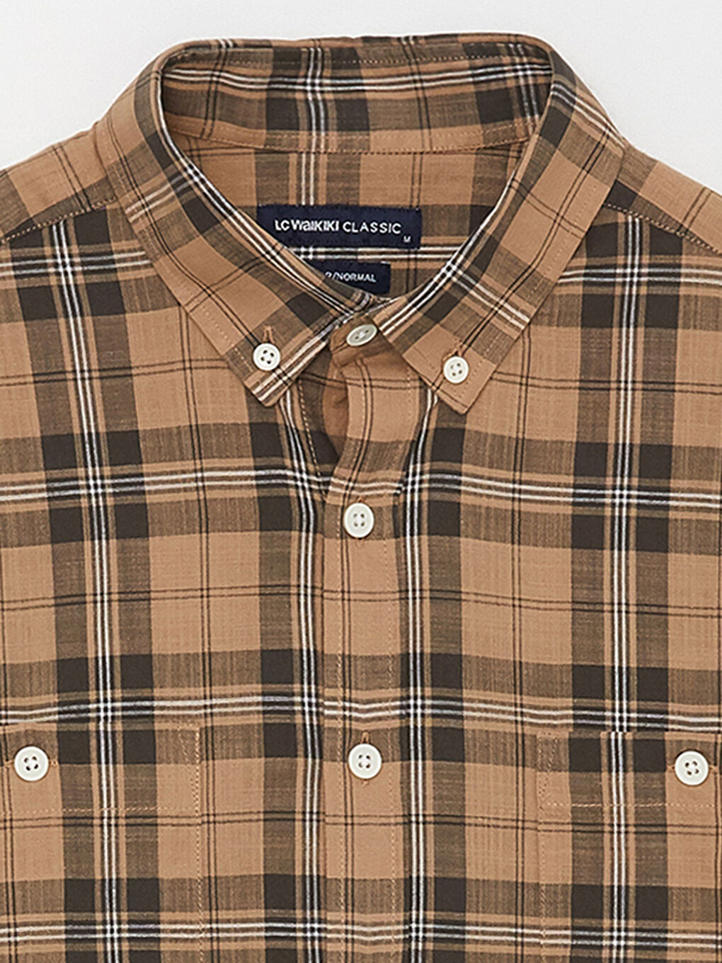 LCWAIKIKI Classic Regular Fit Short Sleeve Plaid Poplin Men's Shirt -S3AQ06Z8-LLL