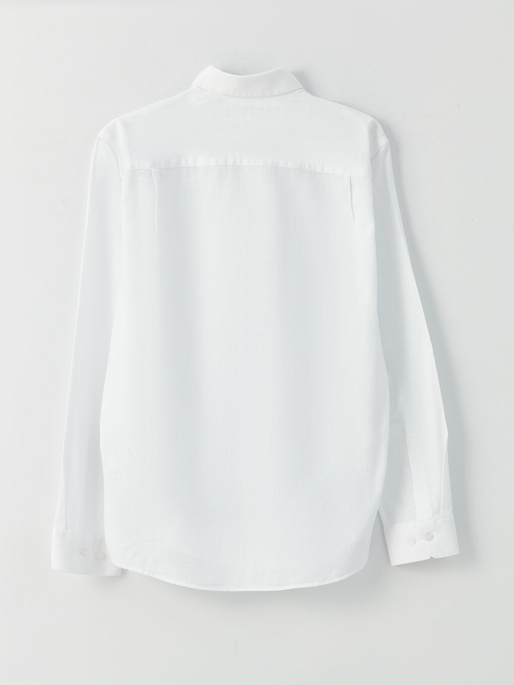 Chemise pour Hommes à Manches Longues en Tissu Dobby Coupe Régulière-6