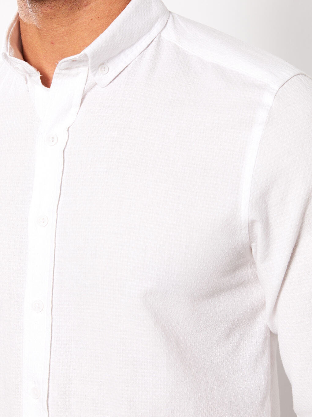 SOUTHBLUE Regular Fit Long Sleeve Linen Blend Men's Shirt -S3AQ14Z8-Q6K