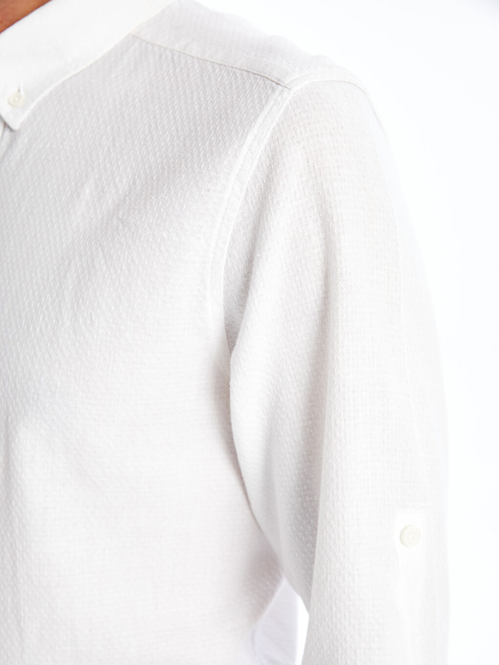 SOUTHBLUE Regular Fit Long Sleeve Linen Blend Men's Shirt -S3AQ14Z8-Q6K