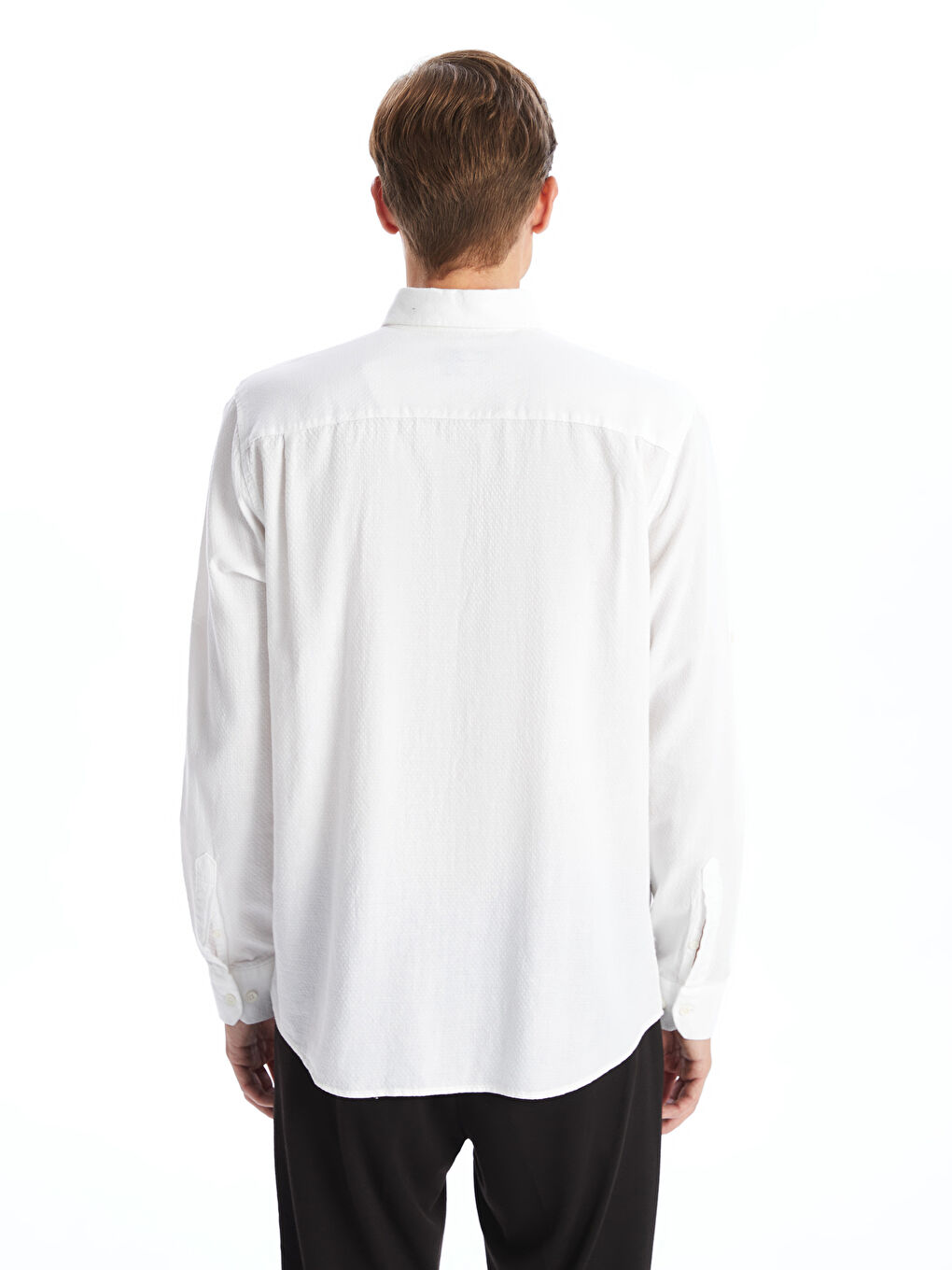 SOUTHBLUE Regular Fit Long Sleeve Linen Blend Men's Shirt -S3AQ14Z8-Q6K
