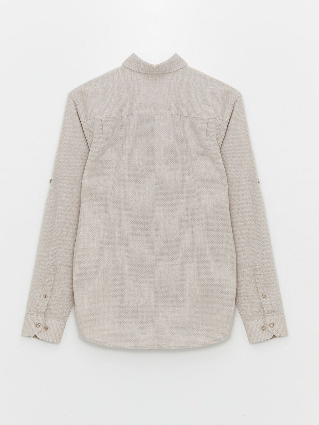 Chemise pour Hommes en Mélange de Lin à Manches Longues Coupe Régulière-10