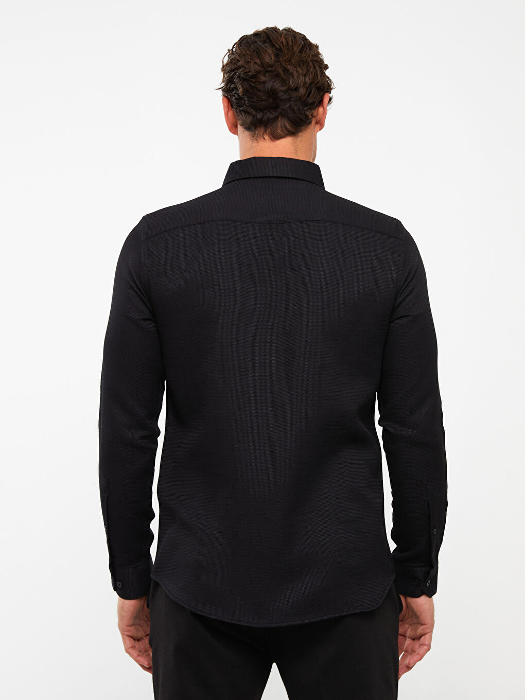 SOUTHBLUE Slim Fit Long Sleeve Dobby Men's Shirt -S3AQ15Z8-CVL