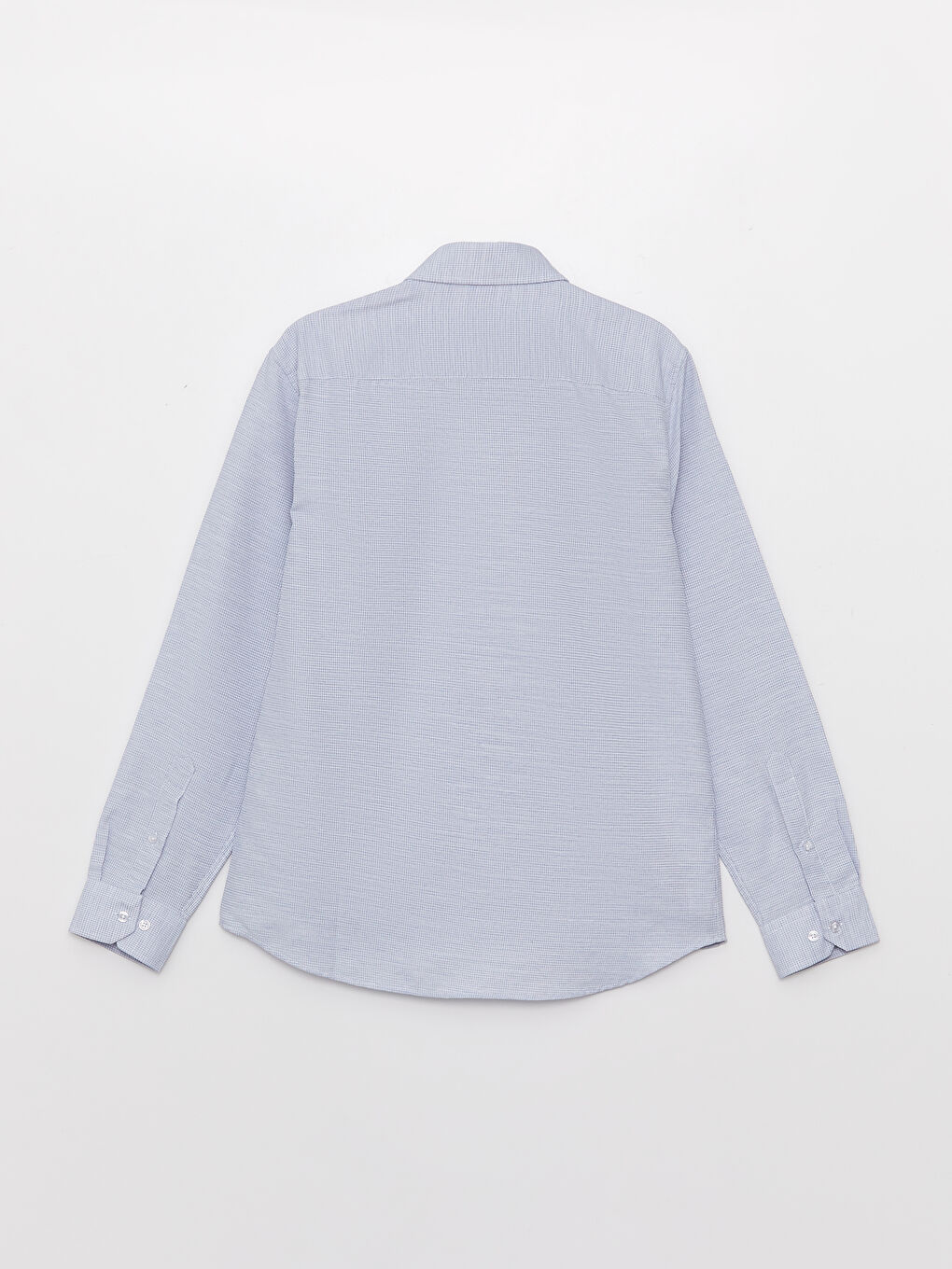 قميص رجالي كم طويل بقماش دوبي بقصة رفيعة-6