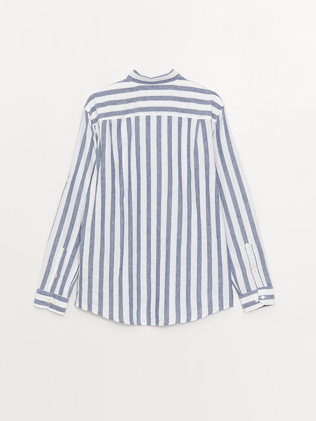 İndigo Regular Fit Uzun Kollu Çizgili Erkek Gömlek-6
