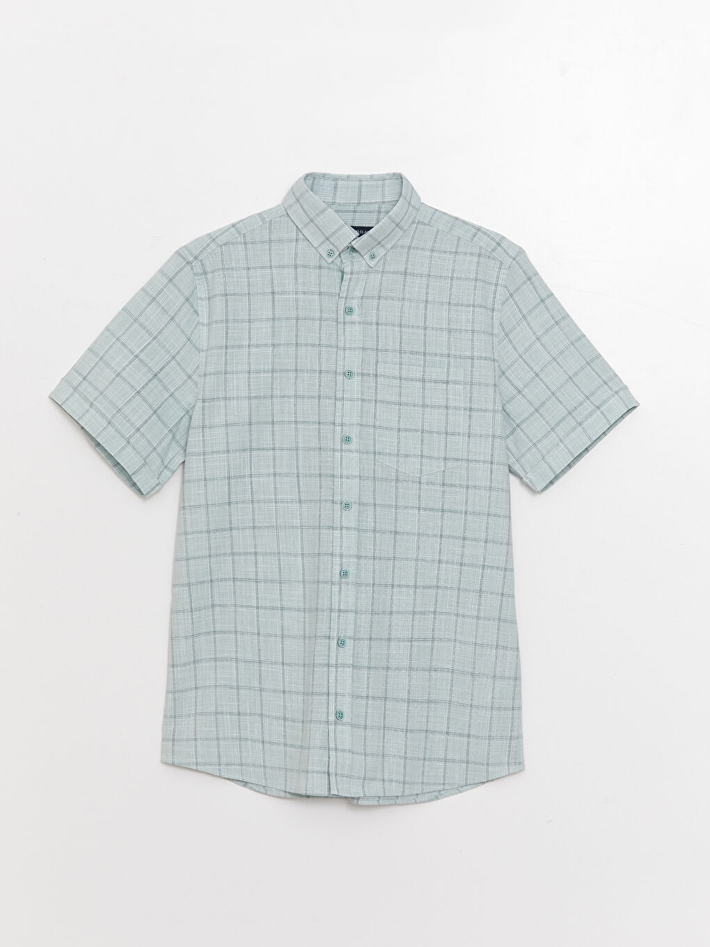 LCWAIKIKI Classic Regular Fit Short Sleeve Plaid Poplin