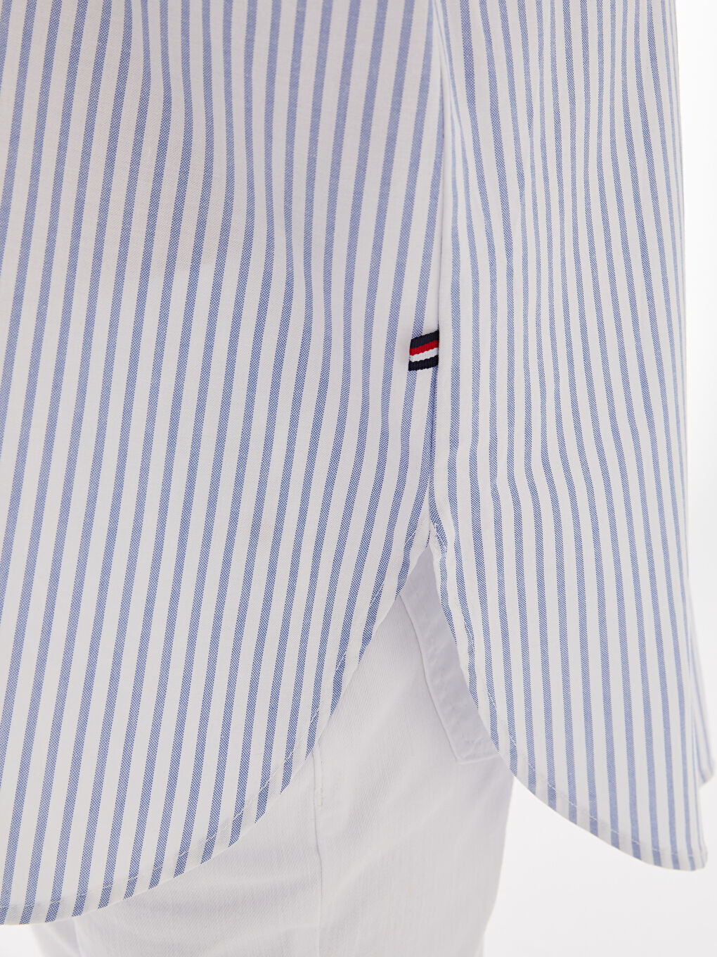 SOUTHBLUE Women's Striped Long Sleeve Oxford Shirt -S3AQ47Z8-LEN