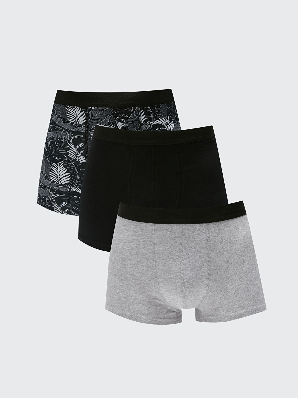 Ерлерге арналған стандартты пішім мақта-стрейч боксер 3 данадан тұратын