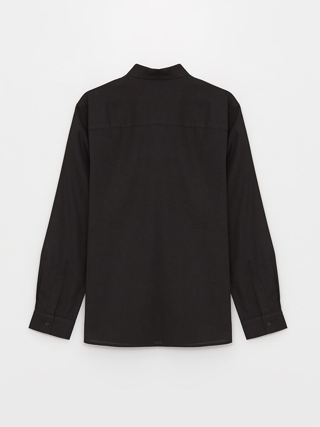 قميص رجالي بأكمام طويلة وخليط كتان بقصة عادية-6