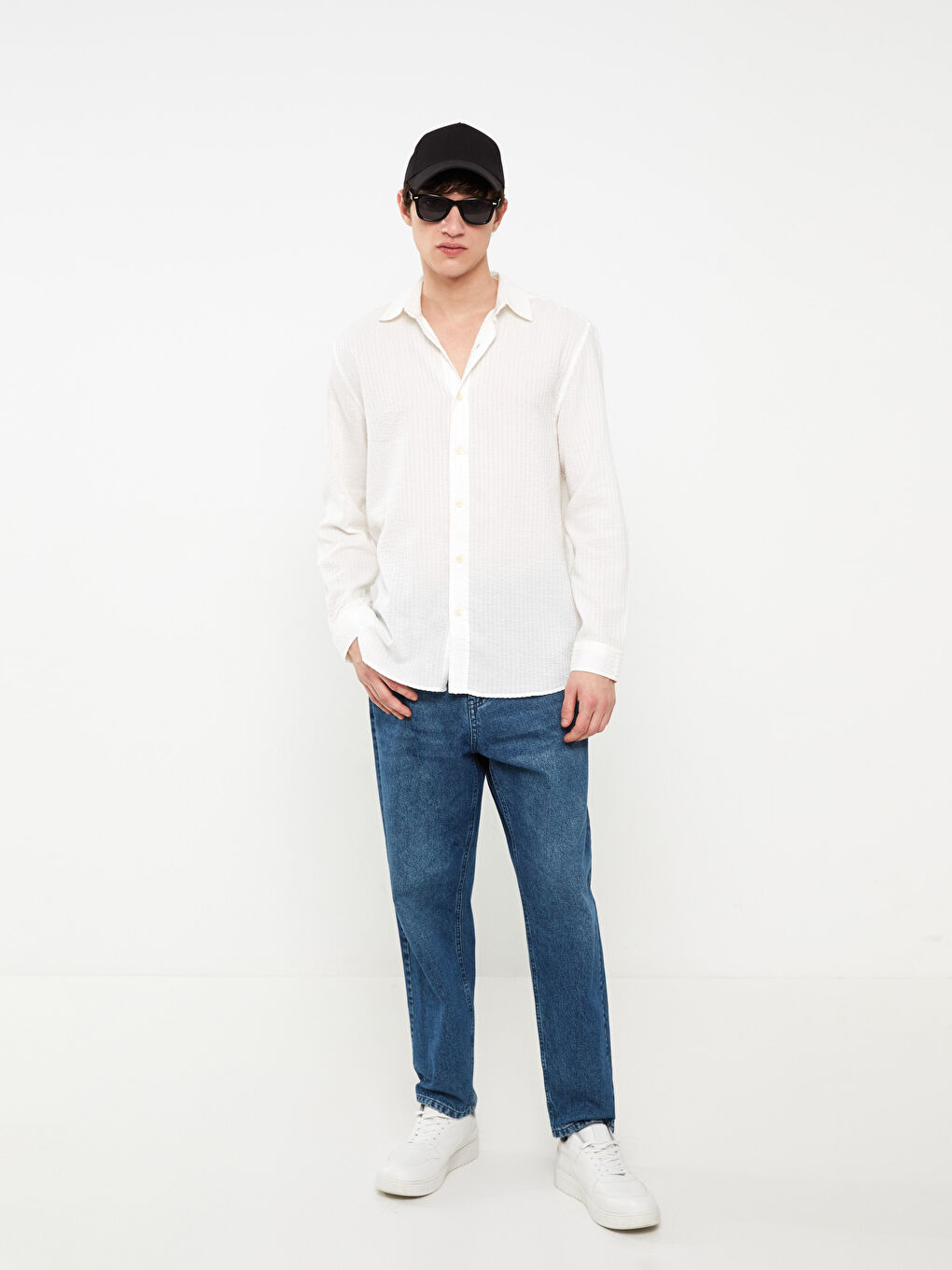 XSIDE Regular Fit Long Sleeve Men's Shirt -S3AQ78Z8-Q6K
