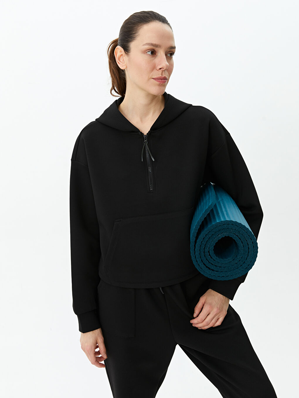 Xside Active Απλό Υπερμεγέθης Γυναικείο Φούτερ με Κουκούλα -S3AQ82Z8-CVL