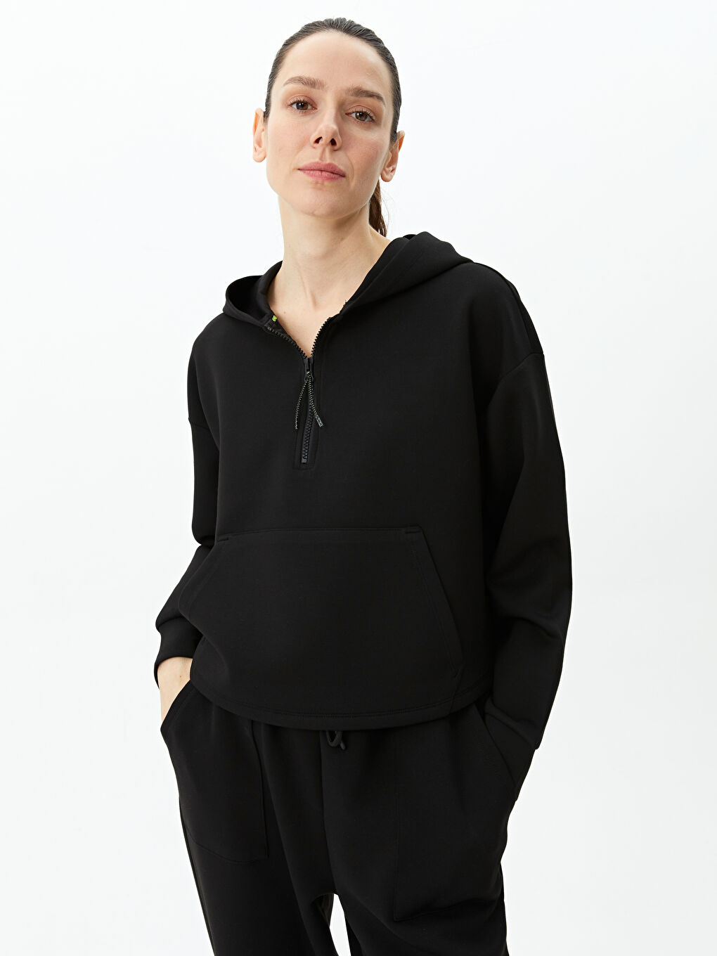 Xside Active Απλό Υπερμεγέθης Γυναικείο Φούτερ με Κουκούλα -S3AQ82Z8-CVL