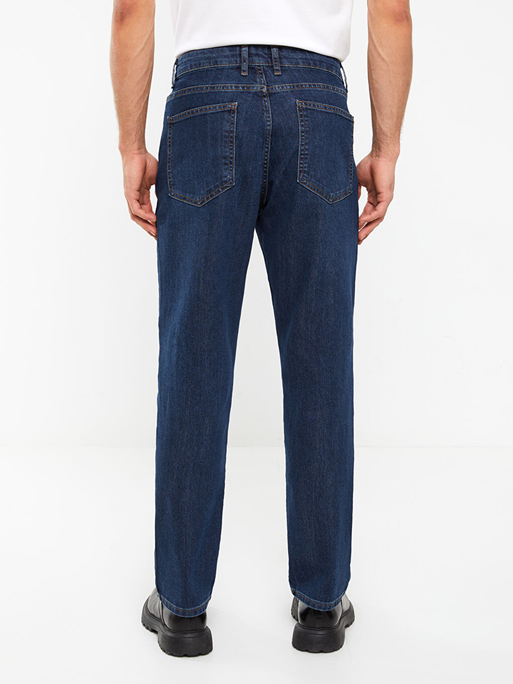 Siyah Regular Fit Erkek Jean Pantolon-4