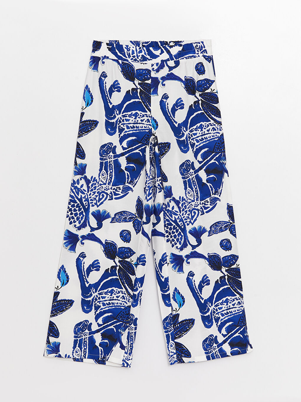 LCWAIKIKI Classic Pantalone sa elastičnim strukom, opuštenog kroja, sa uzorkom za žene -S3AR04Z8-LQQ