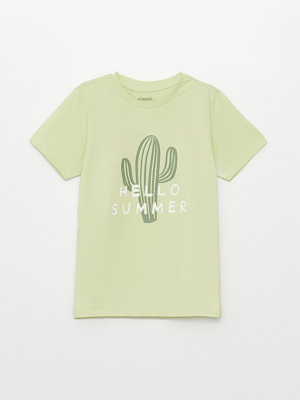 طقم بيجامة شورت بأكمام قصيرة مطبوع بياقة دائرية للأولاد-1