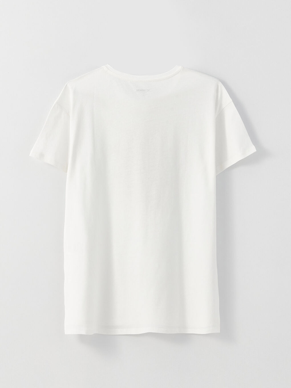 Tricou cu Mânecă Scurtă Imprimat cu Guler Rotund pentru Femei-6