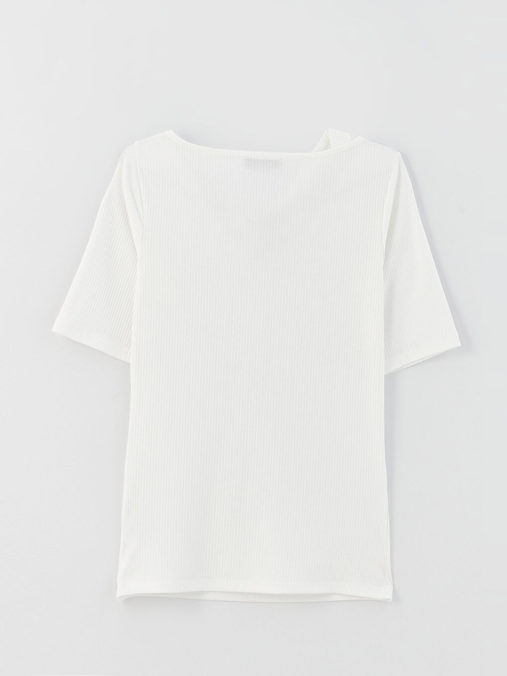 Women V-Neck Straight Short Sleeve T-Shirt-6