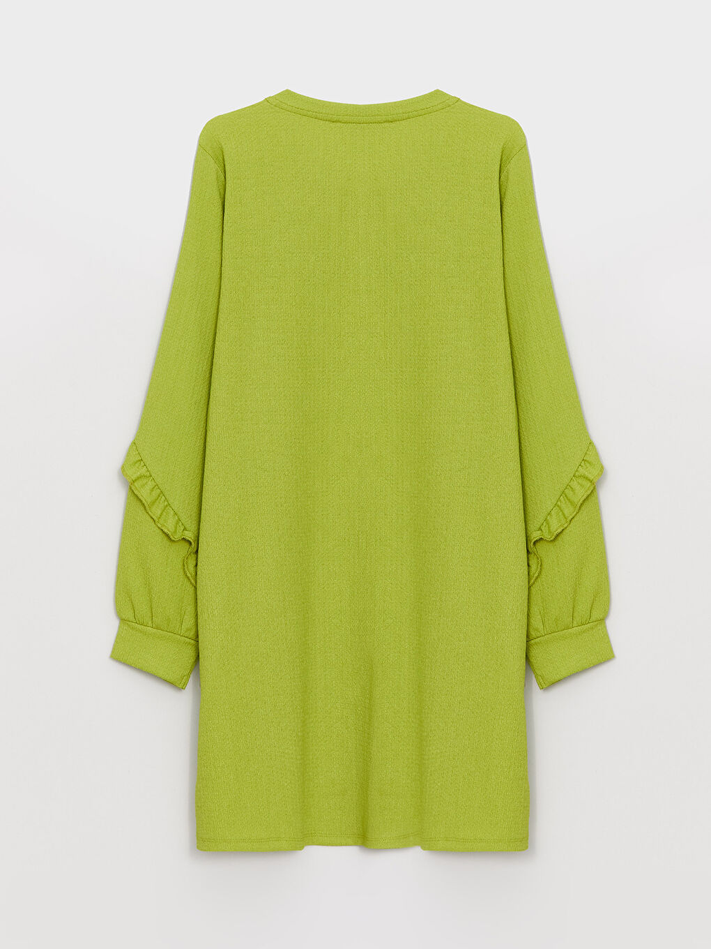 Crew Neck Plain Long Sleeve Women's Tunic-6