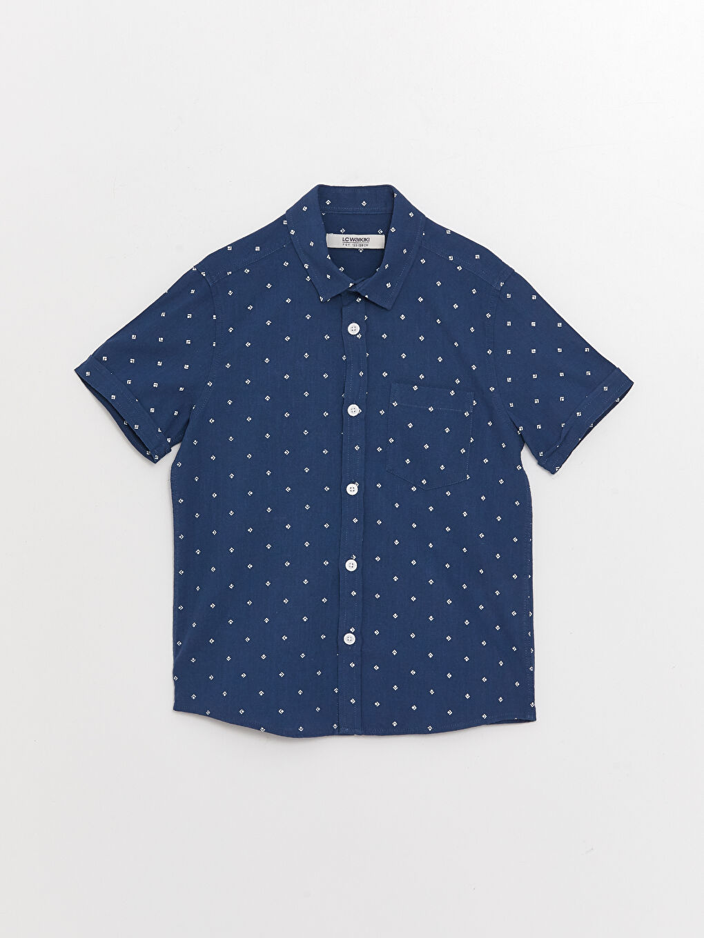 LCW Kids Patterned Short Sleeve Boys' Shirt -S3AR88Z4-LSJ