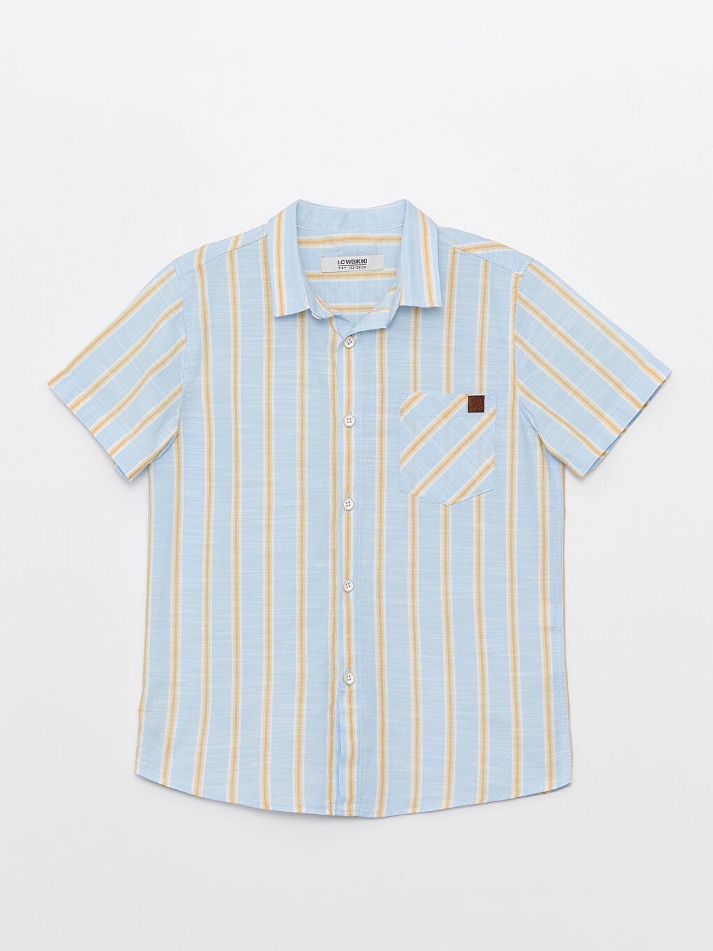 Striped Short Sleeve Boys' Shirt -S3AR92Z4-LEN