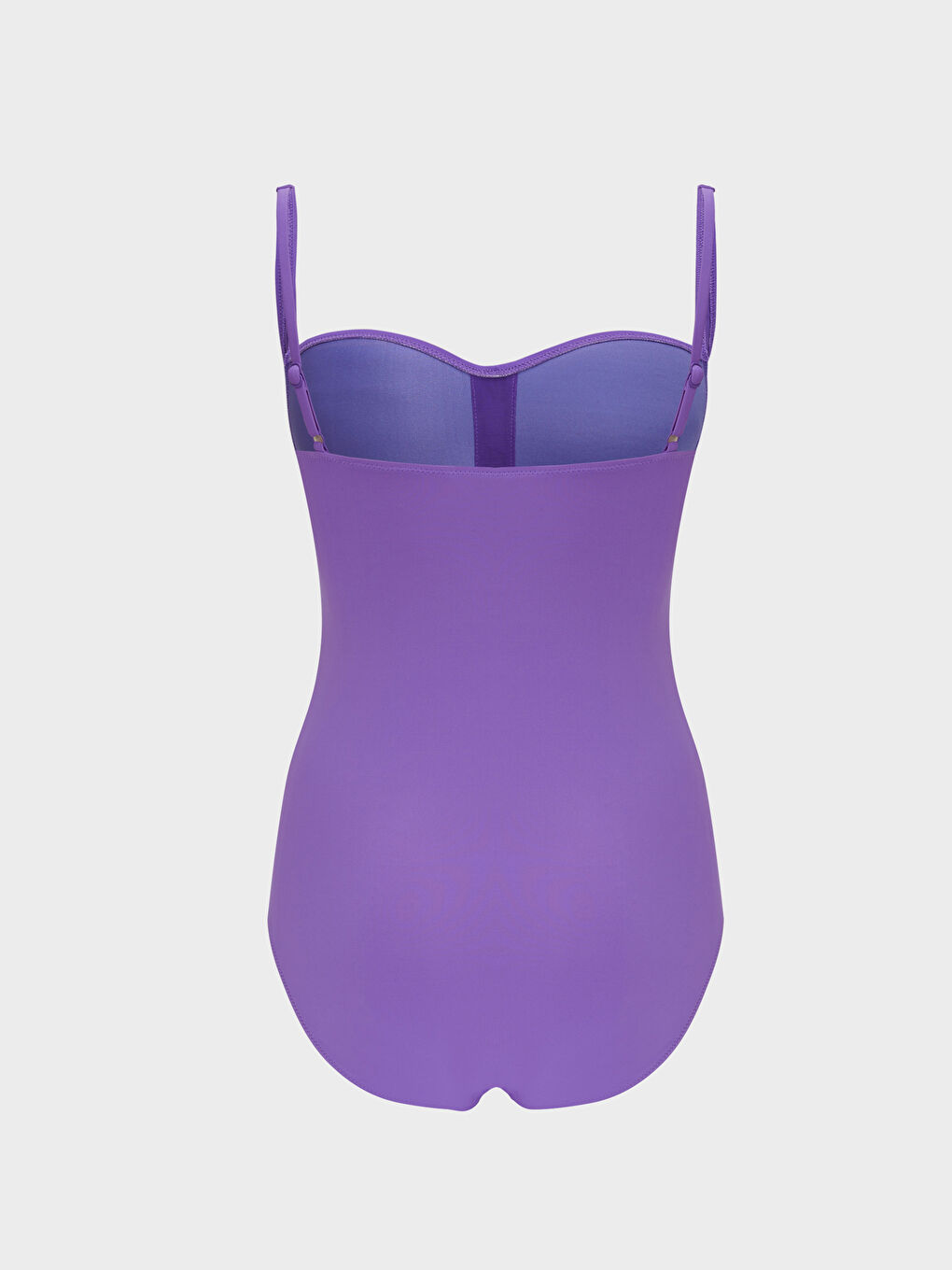 Mor Kadın İnce Askılı Düz Mayo-1