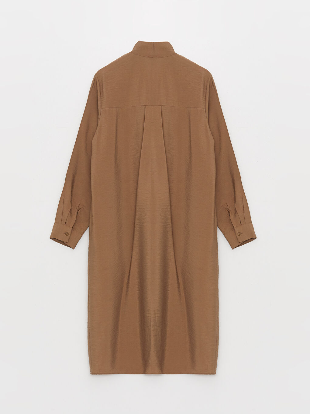 تونيك كم طويل سادة بياقة مربوطة للسيدات-6