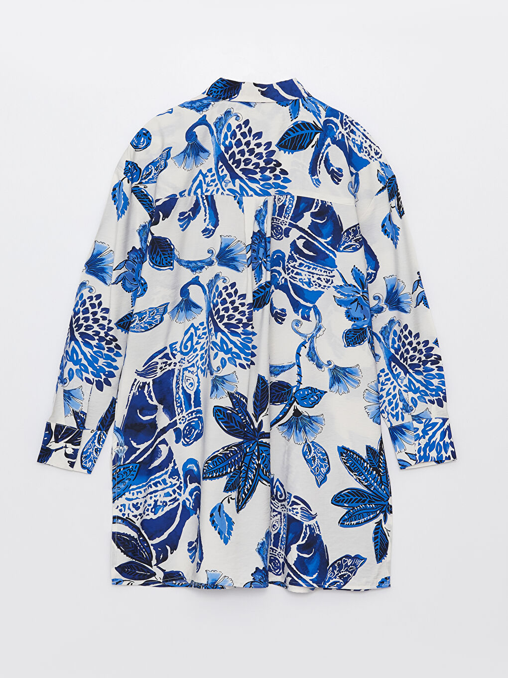 Floral Oversize Women's Shirt Tunic-6