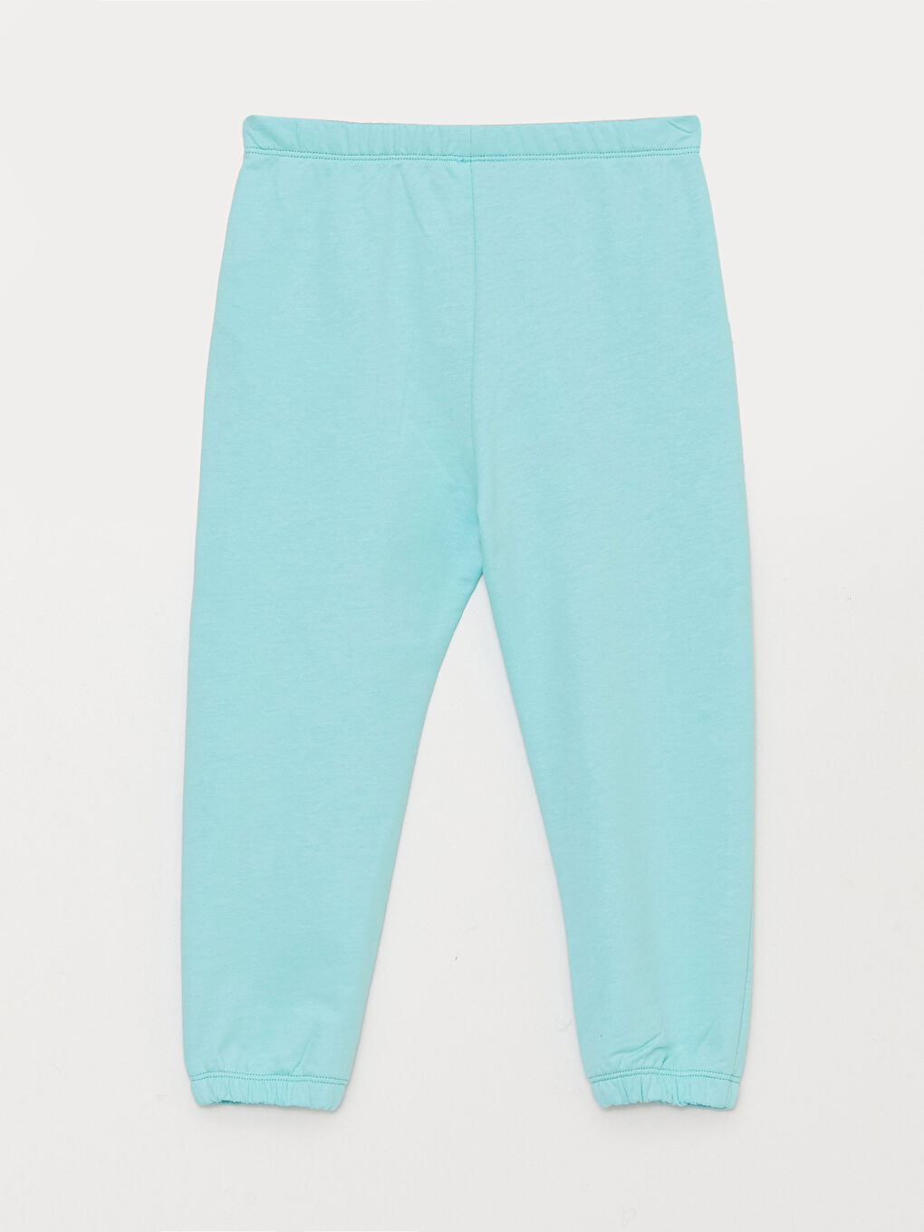 Turkuaz Beli Lastikli Basic Kız Bebek Eşofman Alt-1