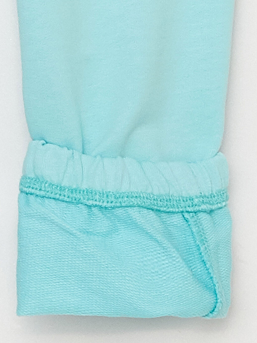 Turkuaz Beli Lastikli Basic Kız Bebek Eşofman Alt-2
