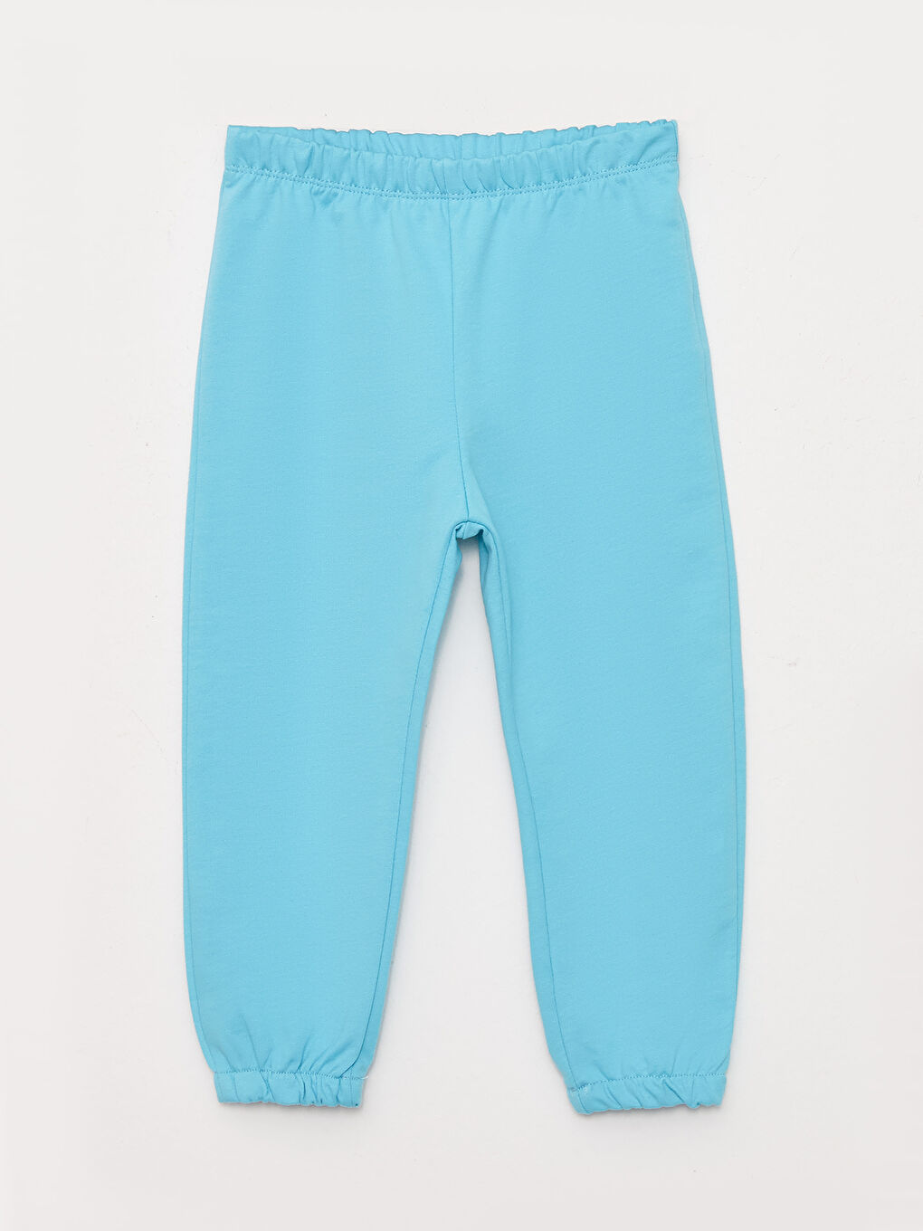 Turkuaz Beli Lastikli Basic Kız Bebek Eşofman Alt