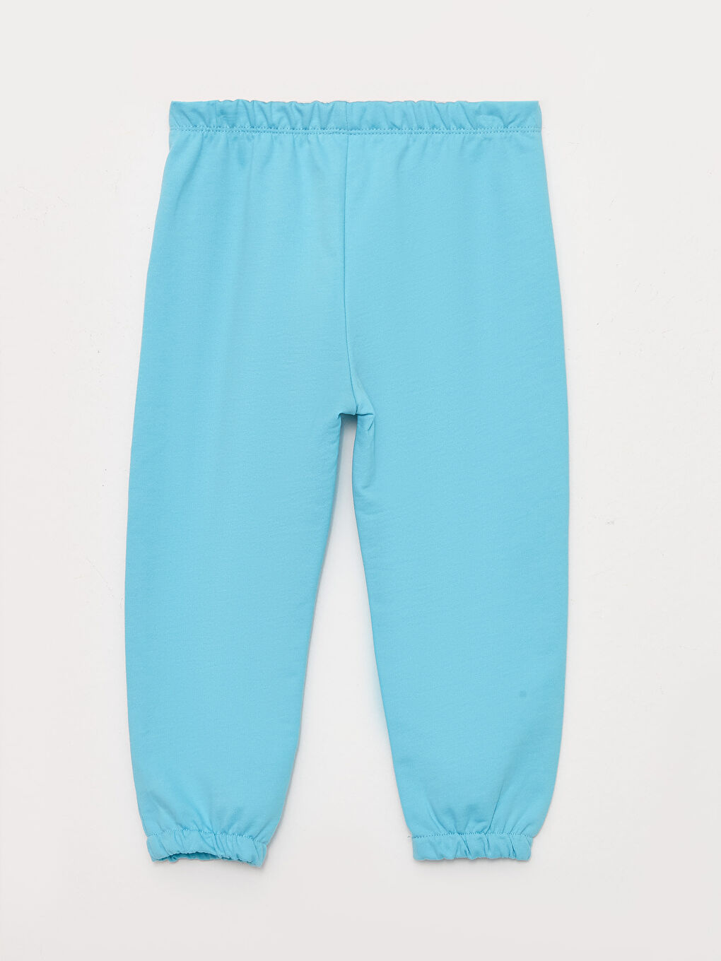 Turkuaz Beli Lastikli Basic Kız Bebek Eşofman Alt-1