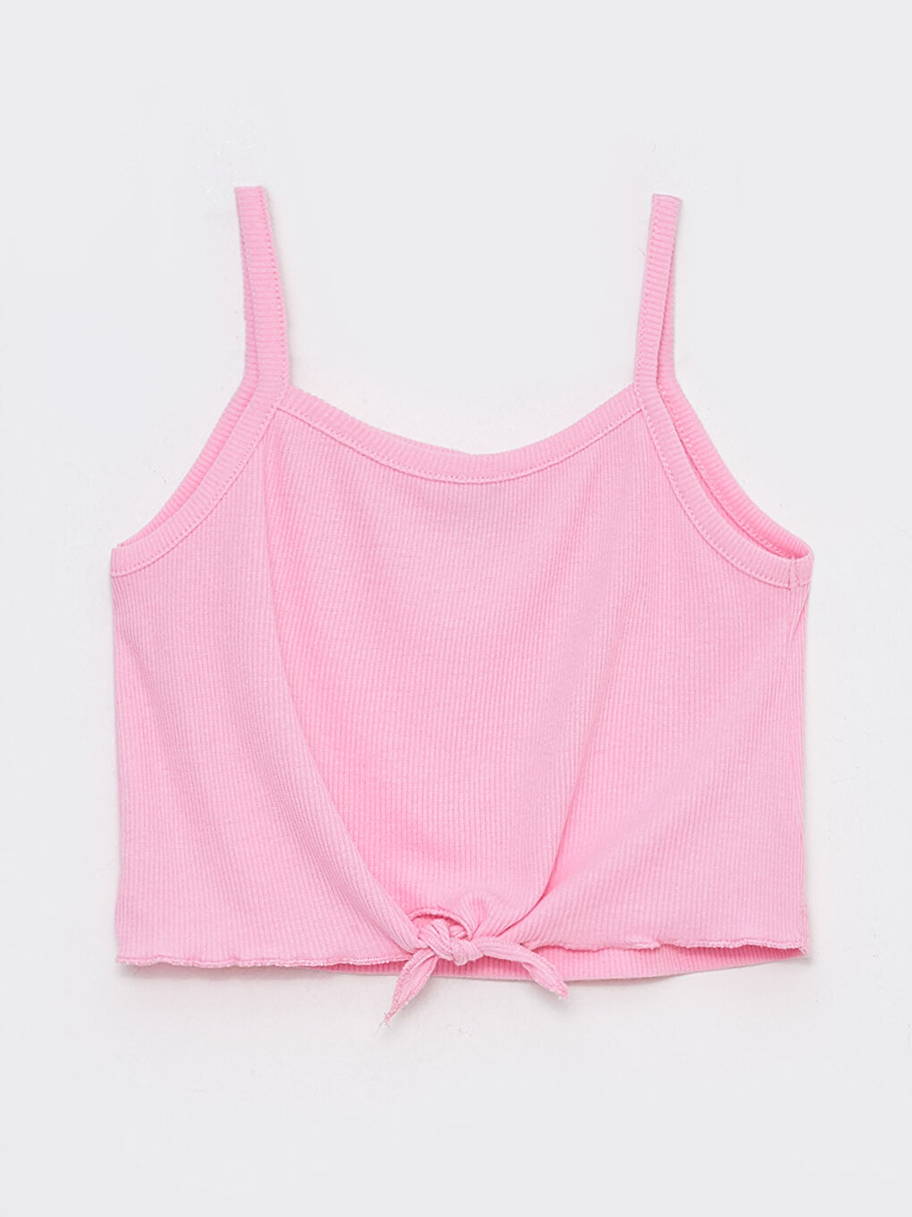 U Neck Basic Strap Girls' Singlet