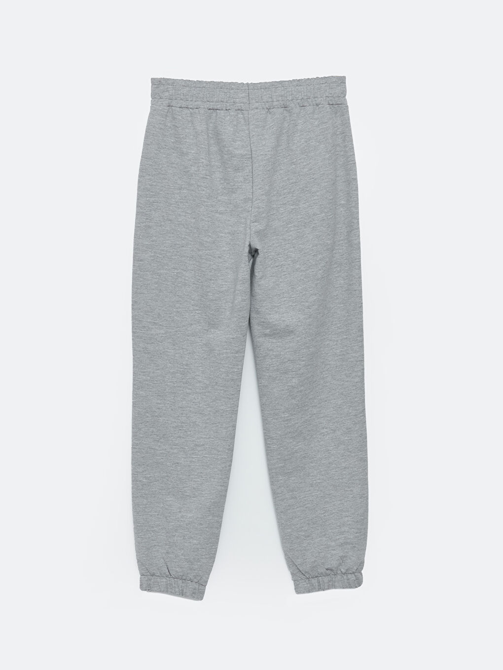 Gri Beli Lastikli Düz Cep Detaylı Aktif Spor Kadın Eşofman Altı-5