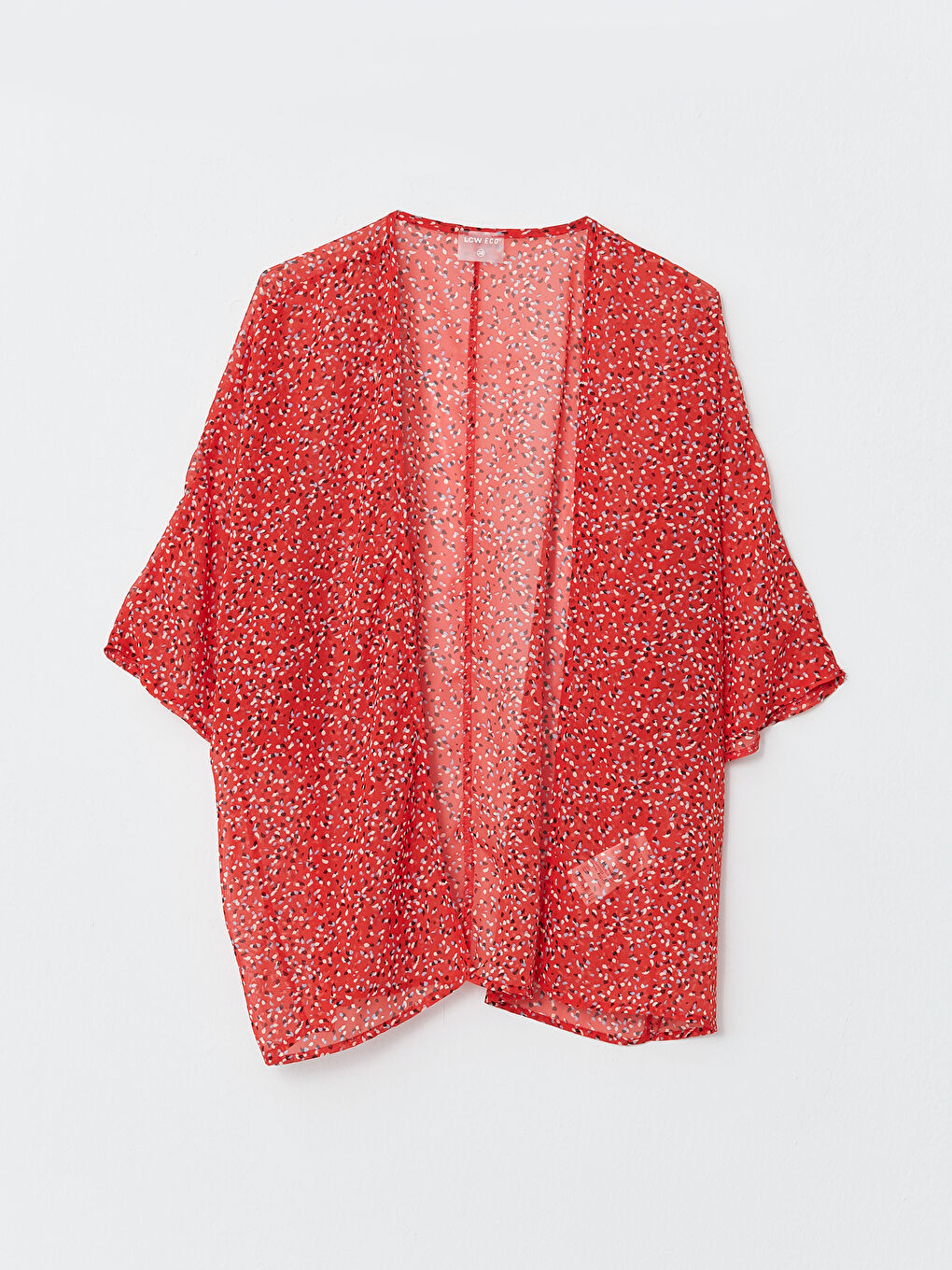 Shawl Collar Patterned Women's Kimono -S3AT25Z8-LTQ