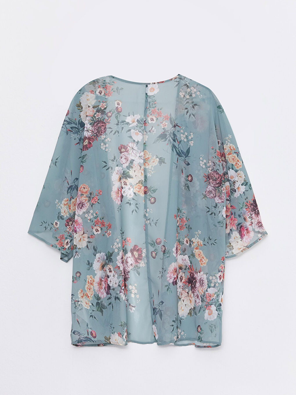 Shawl Collar Patterned Women's Kimono -S3AT25Z8-LRR