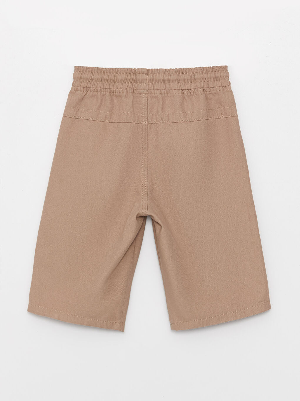 Bej Beli Lastikli Basic Erkek Çocuk Şort-1