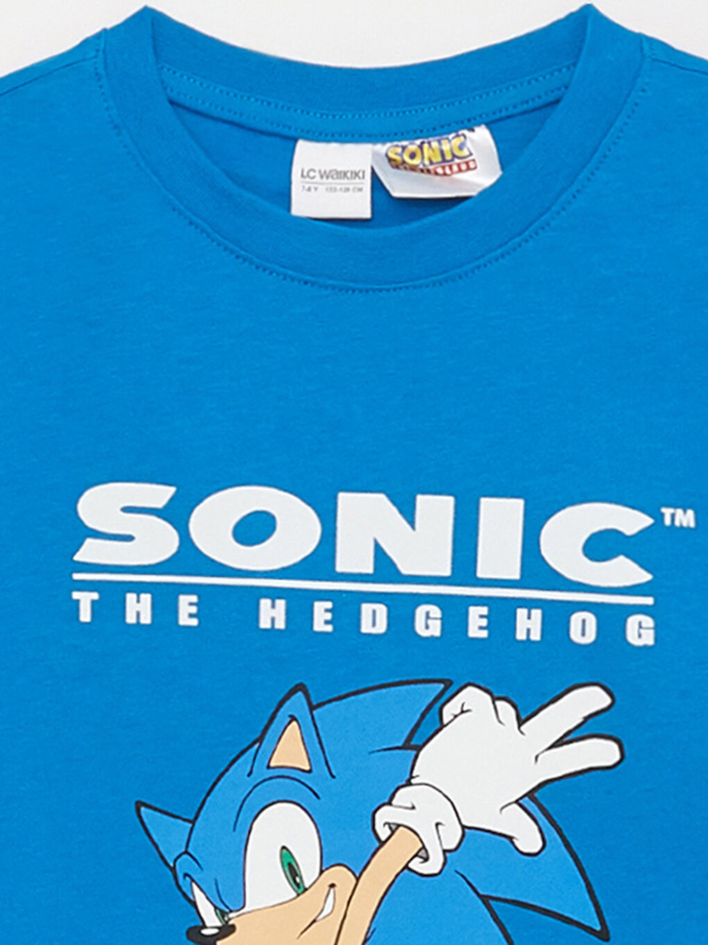 Crew Neck Sonic Printed Long Sleeve Boys' Pyjama Set-3