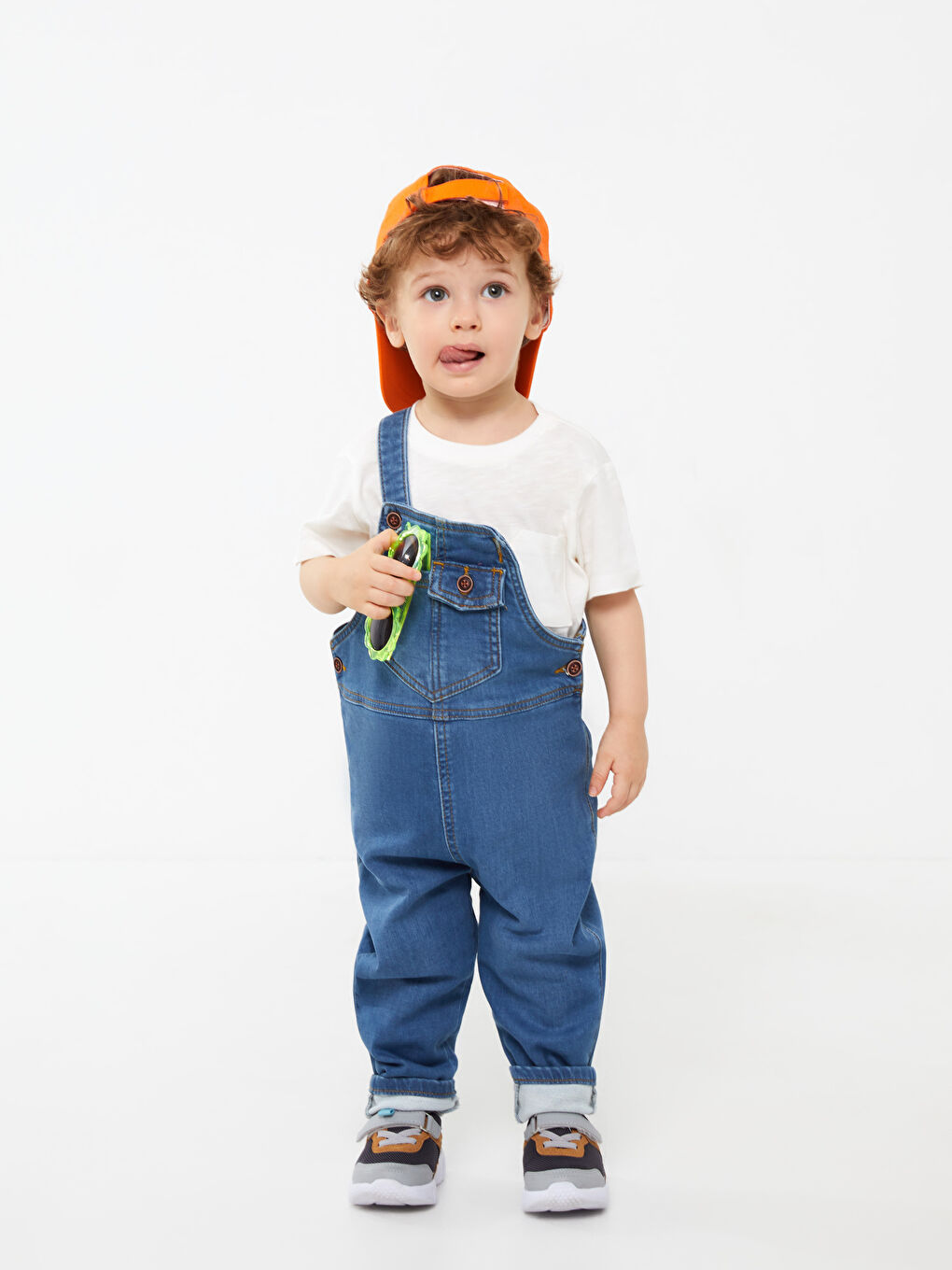 İndigo Basic Erkek Bebek Jean Salopet-1